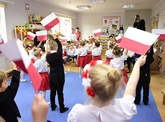 Uroczysty apel w wykonaniu Gr IV z okazji Odzyskania Niepodległości