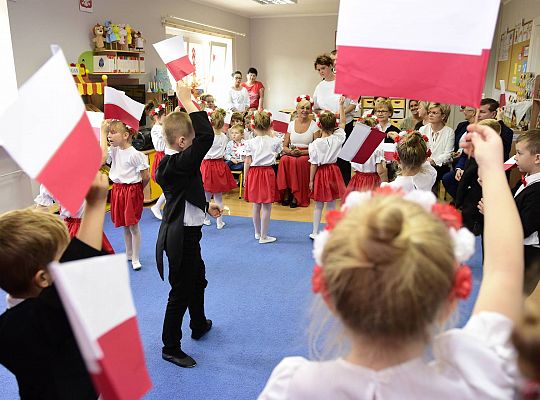 Uroczysty apel w wykonaniu Gr IV z okazji Odzyskania Niepodległości