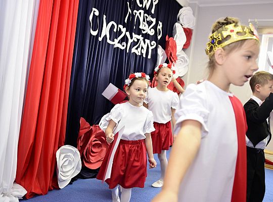 Uroczysty apel w wykonaniu Gr IV z okazji Odzyskania Niepodległości