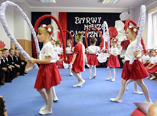 Uroczysty apel w wykonaniu Gr IV z okazji Odzyskania Niepodległości