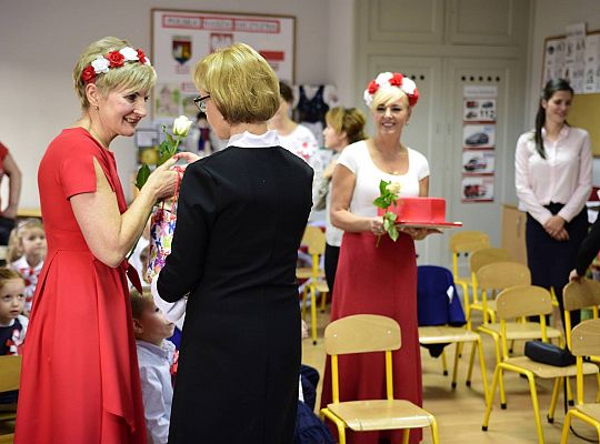 Uroczysty apel w wykonaniu Gr IV z okazji Odzyskania Niepodległości