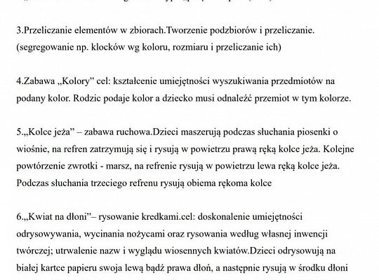 Gr III - tydzień 23.03 - 28.03  temat tygodniowy - "Witamy Wiosnę":