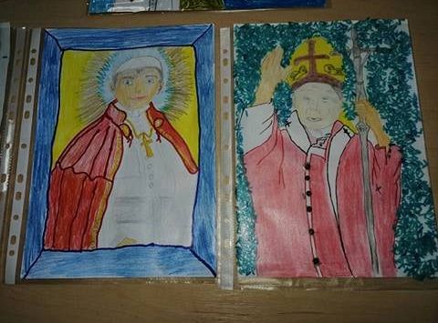 Konkurs plastyczny - "Jan Paweł II - Totus Tuus"  TRZYMAMY KCIUKI