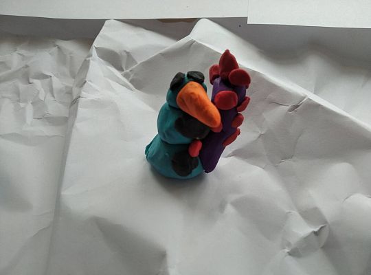 GR III Bałwanki z plasteliny