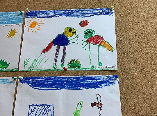 GR III Ilustracje do wiersza "Współczesny dinozaur"