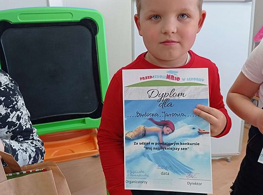 Wyniki konkursu "Mój najpiękniejszy sen"