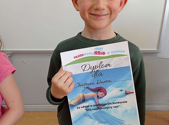 Wyniki konkursu "Mój najpiękniejszy sen"