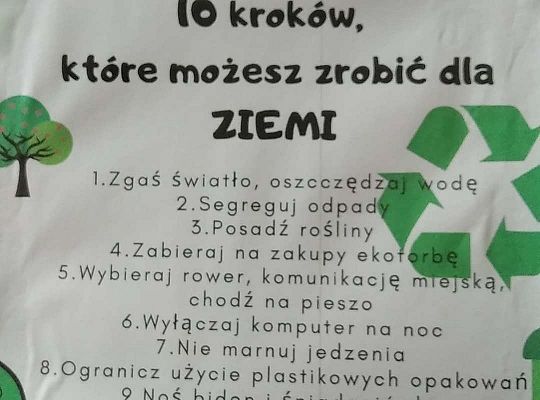 GR III "Dzień Ziemi" oraz PODZIĘKOWANIA