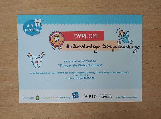 Gr I Konkurs Przyjaciele Klubu Mleczaka