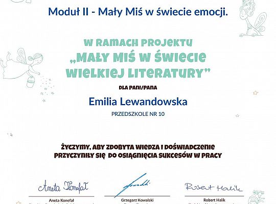 GR IV "Mały miś w świecie wielkiej literatury" - projekty zakończone