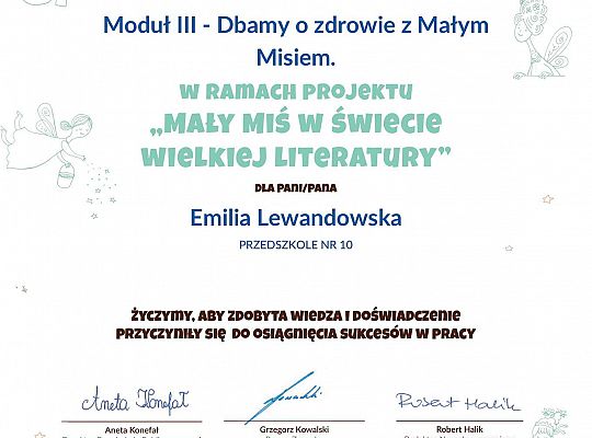 GR IV "Mały miś w świecie wielkiej literatury" - projekty zakończone