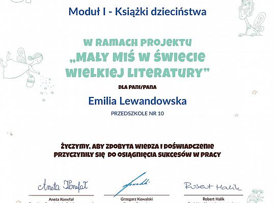 GR IV "Mały miś w świecie wielkiej literatury" - projekty zakończone