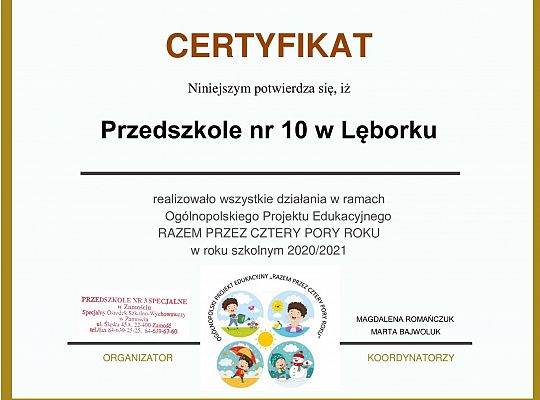 GR IV Kolejny projekt ukończony