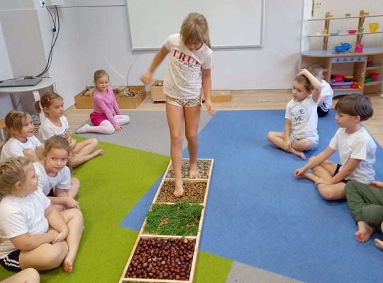 Gr.IV Jesienna ścieżka sensoryczna