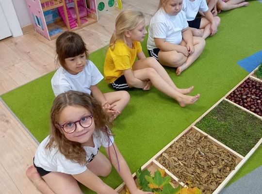 Gr.IV Jesienna ścieżka sensoryczna