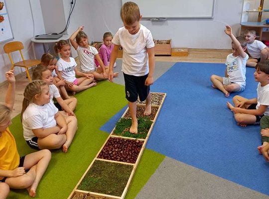 Gr.IV Jesienna ścieżka sensoryczna