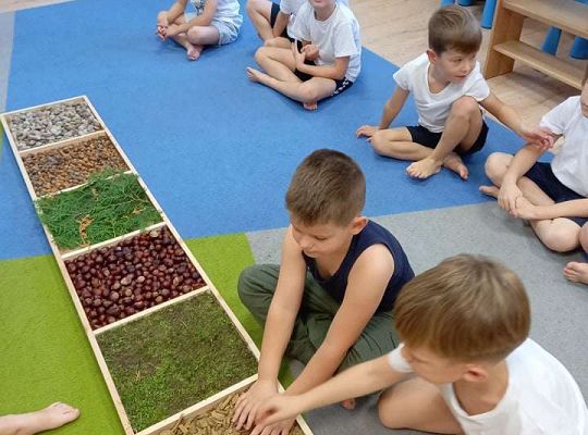 Gr.IV Jesienna ścieżka sensoryczna