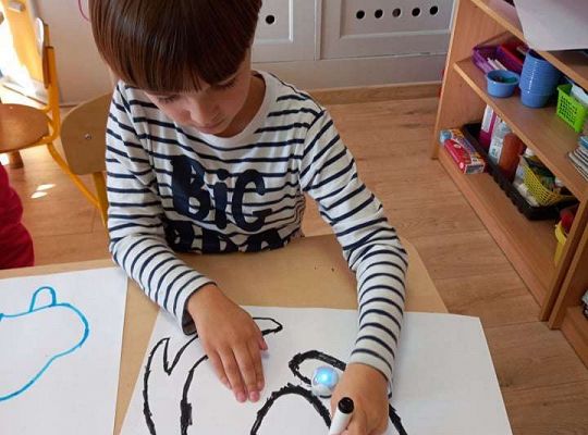 Gr. IV Pierwsze zajęcia  z ozobotami