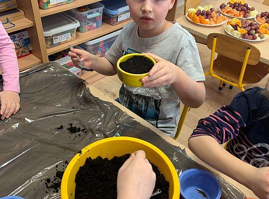 Gr. IV Zabawy badawcze - żywioły: woda, powietrze, ziemia. Poznajemy Ziemię zmysłami.