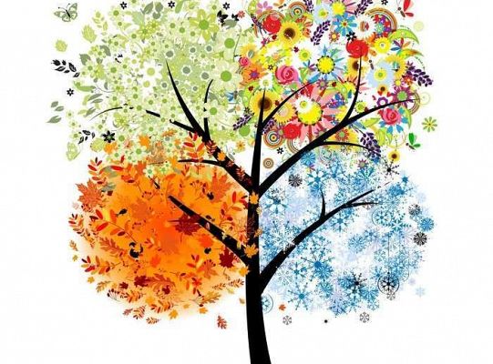 Konkurs plastyczny "Drzewo w czterech porach roku"