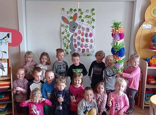 Gr. I Wspólna praca na Ogólnopolski Konkurs pt. "Wielkanocna kartka"