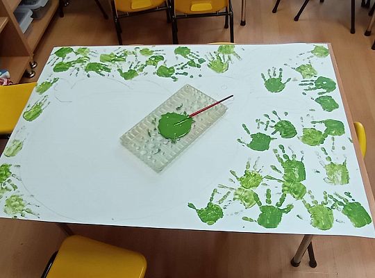 Gr. I Wspólna praca na Ogólnopolski Konkurs pt. "Wielkanocna kartka"