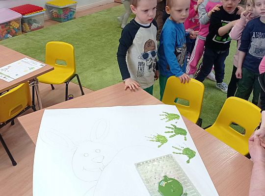 Gr. I Wspólna praca na Ogólnopolski Konkurs pt. "Wielkanocna kartka"