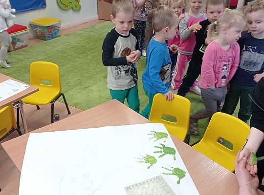 Gr. I Wspólna praca na Ogólnopolski Konkurs pt. "Wielkanocna kartka"