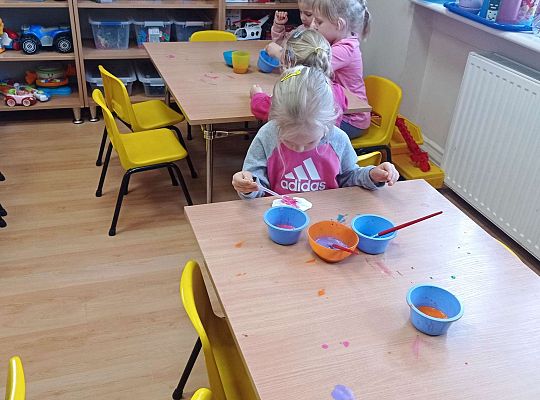 Gr. I Wspólna praca na Ogólnopolski Konkurs pt. "Wielkanocna kartka"