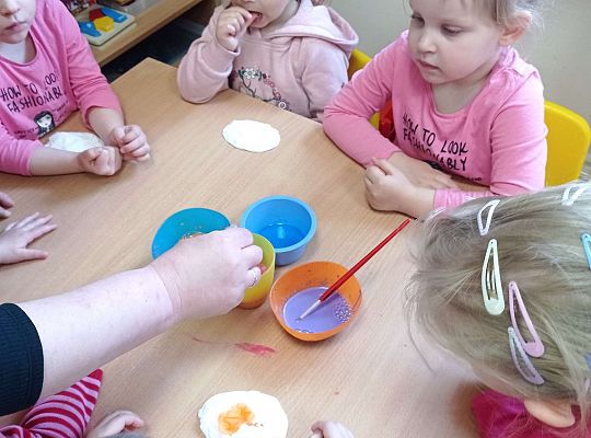 Gr. I Wspólna praca na Ogólnopolski Konkurs pt. "Wielkanocna kartka"