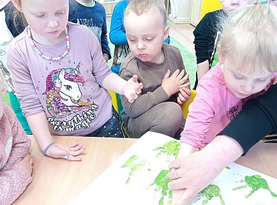 Gr. I Wspólna praca na Ogólnopolski Konkurs pt. "Wielkanocna kartka"