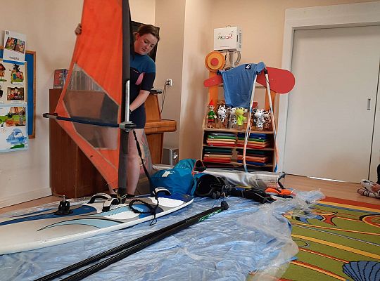 Gr. III i IV - "Aktywnie spędzamy czas wolny"- spotkanie z Zuzanną Gołębiewską członkinią Łebskiego Klubu Żeglarskiego