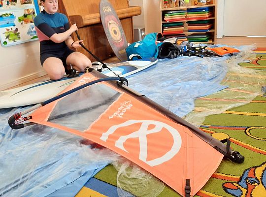 Gr. III i IV - "Aktywnie spędzamy czas wolny"- spotkanie z Zuzanną Gołębiewską członkinią Łebskiego Klubu Żeglarskiego