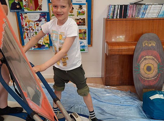 Gr. III i IV - "Aktywnie spędzamy czas wolny"- spotkanie z Zuzanną Gołębiewską członkinią Łebskiego Klubu Żeglarskiego