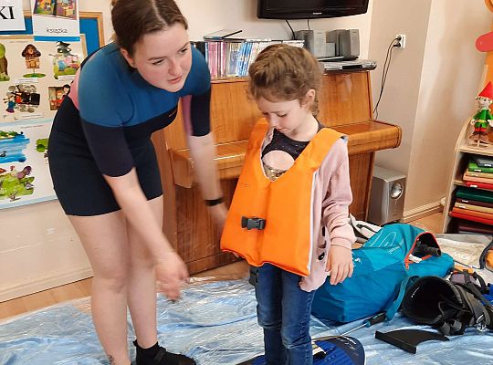 Gr. III i IV - "Aktywnie spędzamy czas wolny"- spotkanie z Zuzanną Gołębiewską członkinią Łebskiego Klubu Żeglarskiego