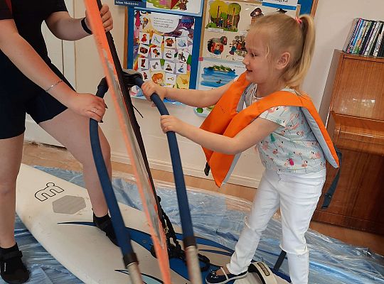 Gr. III i IV - "Aktywnie spędzamy czas wolny"- spotkanie z Zuzanną Gołębiewską członkinią Łebskiego Klubu Żeglarskiego