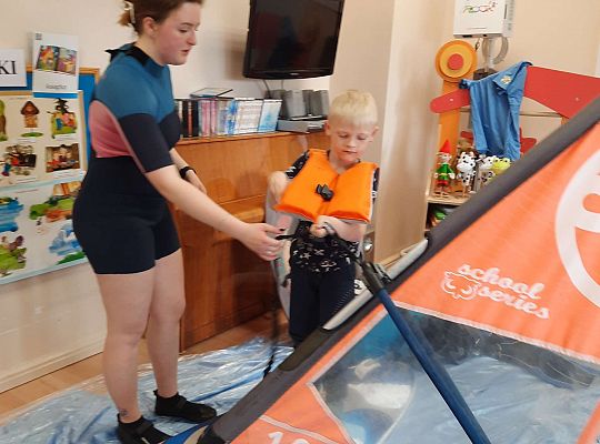 Gr. III i IV - "Aktywnie spędzamy czas wolny"- spotkanie z Zuzanną Gołębiewską członkinią Łebskiego Klubu Żeglarskiego