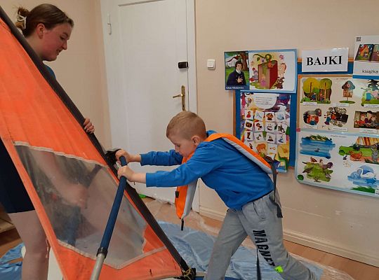 Gr. III i IV - "Aktywnie spędzamy czas wolny"- spotkanie z Zuzanną Gołębiewską członkinią Łebskiego Klubu Żeglarskiego