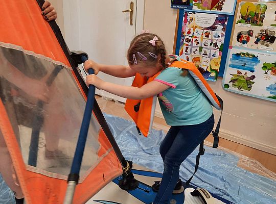 Gr. III i IV - "Aktywnie spędzamy czas wolny"- spotkanie z Zuzanną Gołębiewską członkinią Łebskiego Klubu Żeglarskiego