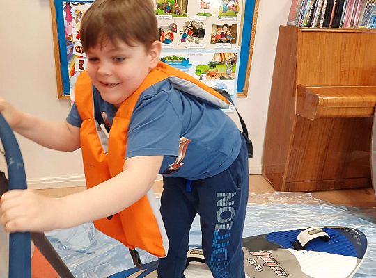 Gr. III i IV - "Aktywnie spędzamy czas wolny"- spotkanie z Zuzanną Gołębiewską członkinią Łebskiego Klubu Żeglarskiego