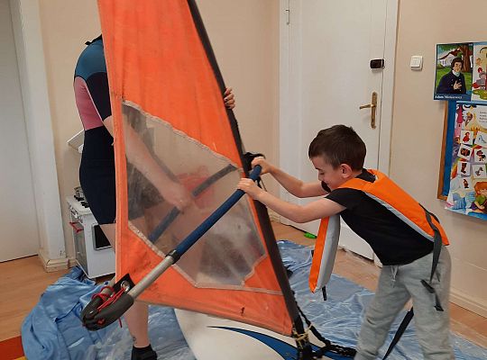 Gr. III i IV - "Aktywnie spędzamy czas wolny"- spotkanie z Zuzanną Gołębiewską członkinią Łebskiego Klubu Żeglarskiego