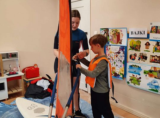 Gr. III i IV - "Aktywnie spędzamy czas wolny"- spotkanie z Zuzanną Gołębiewską członkinią Łebskiego Klubu Żeglarskiego