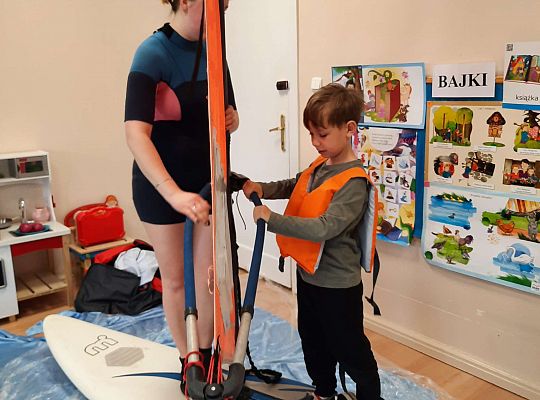 Gr. III i IV - "Aktywnie spędzamy czas wolny"- spotkanie z Zuzanną Gołębiewską członkinią Łebskiego Klubu Żeglarskiego