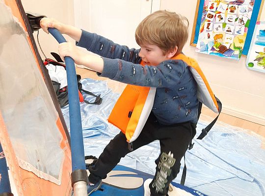 Gr. III i IV - "Aktywnie spędzamy czas wolny"- spotkanie z Zuzanną Gołębiewską członkinią Łebskiego Klubu Żeglarskiego