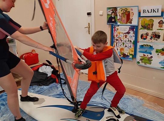 Gr. III i IV - "Aktywnie spędzamy czas wolny"- spotkanie z Zuzanną Gołębiewską członkinią Łebskiego Klubu Żeglarskiego