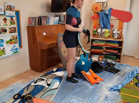 Gr. III i IV - "Aktywnie spędzamy czas wolny"- spotkanie z Zuzanną Gołębiewską członkinią Łebskiego Klubu Żeglarskiego