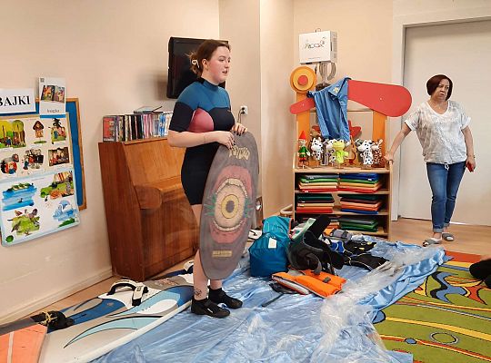 Gr. III i IV - "Aktywnie spędzamy czas wolny"- spotkanie z Zuzanną Gołębiewską członkinią Łebskiego Klubu Żeglarskiego