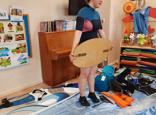 Gr. III i IV - "Aktywnie spędzamy czas wolny"- spotkanie z Zuzanną Gołębiewską członkinią Łebskiego Klubu Żeglarskiego