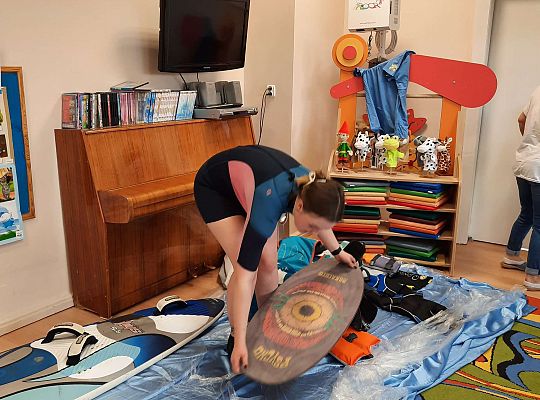 Gr. III i IV - "Aktywnie spędzamy czas wolny"- spotkanie z Zuzanną Gołębiewską członkinią Łebskiego Klubu Żeglarskiego