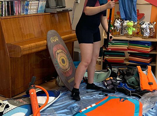 Gr. III i IV - "Aktywnie spędzamy czas wolny"- spotkanie z Zuzanną Gołębiewską członkinią Łebskiego Klubu Żeglarskiego